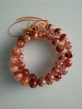 Set of two Fire Quartz Bracelets